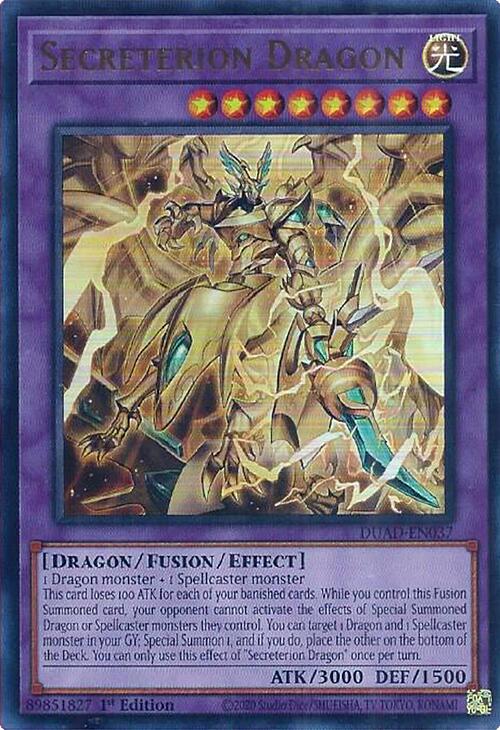 Secreterion Dragon [DUAD-EN037] Ultra Rare | Good Games Adelaide SA