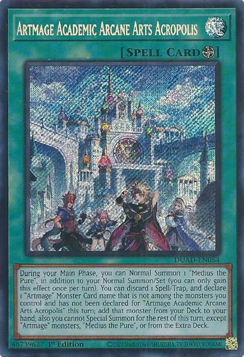 Artmage Academic Arcane Arts Acropolis [DUAD-EN054] Secret Rare | Good Games Adelaide SA