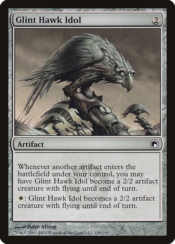 Glint Hawk Idol 156 (Scars of Mirrodin)  | Good Games Adelaide SA