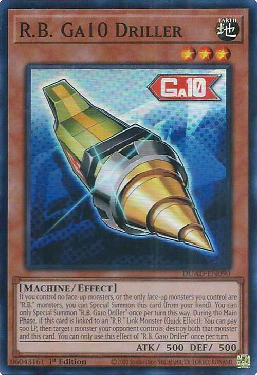 R.B. Ga10 Driller [DUAD-EN090] Super Rare | Good Games Adelaide SA