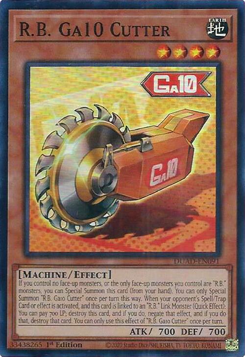 R.B. Ga10 Cutter [DUAD-EN091] Super Rare | Good Games Adelaide SA