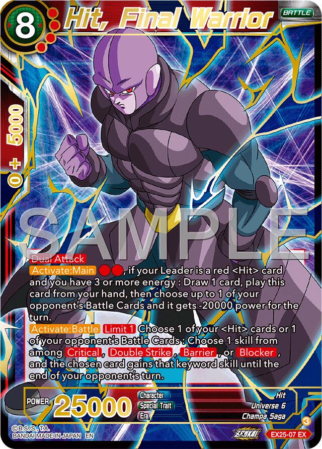 Hit, Final Warrior (EX25-07) [Premium Anniversary Box 2025] | Good Games Adelaide SA