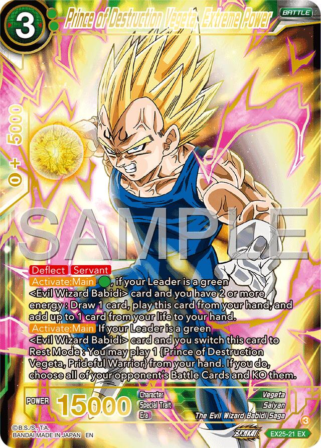 Prince of Destruction Vegeta, Extreme Power (EX25-21) [Premium Anniversary Box 2025] | Good Games Adelaide SA