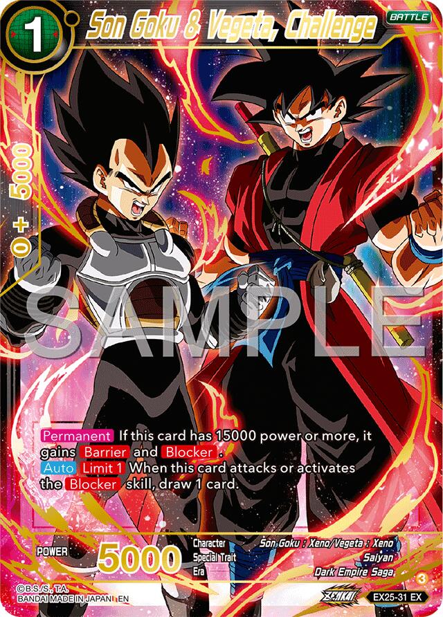 Son Goku & Vegeta, Challenge (EX25-31) [Premium Anniversary Box 2025] | Good Games Adelaide SA