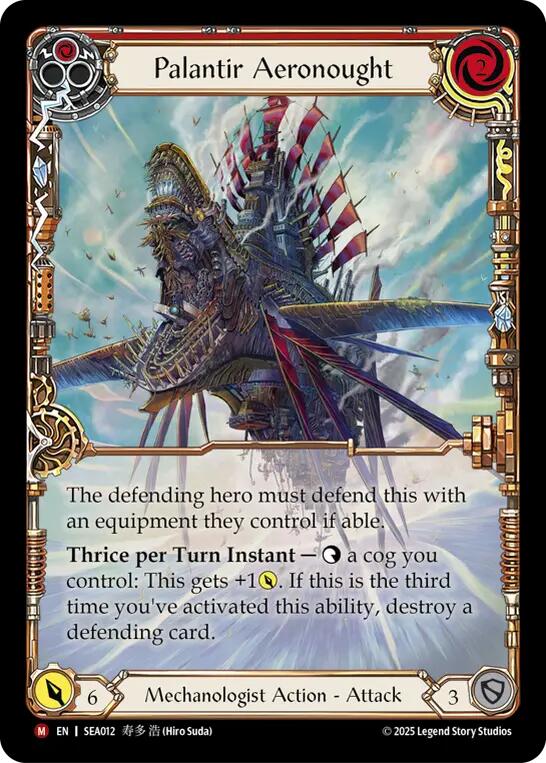 Palantir Aeronought (Rainbow Foil) [SEA012] (High Seas)  Rainbow Foil | Good Games Adelaide SA