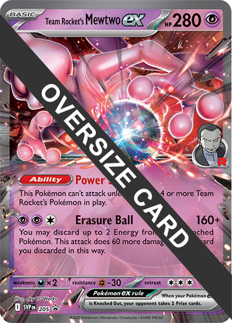 Team Rocket's Mewtwo ex (205) (Jumbo Card) [Scarlet & Violet: Black Star Promos] | Good Games Adelaide SA