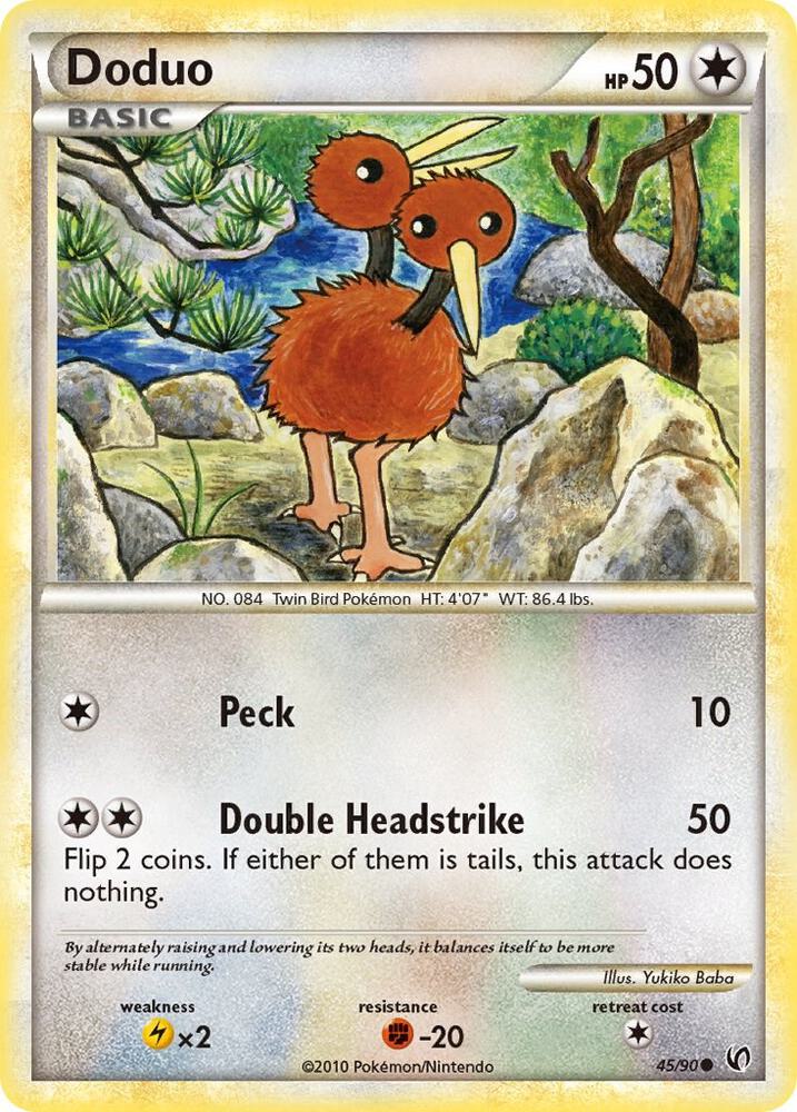 Doduo 45/90 (Undaunted)  - Reverse Holofoil | Good Games Adelaide SA