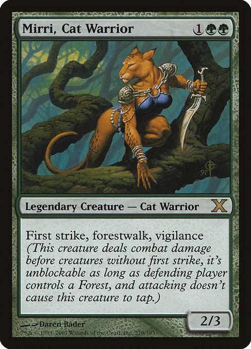 Mirri Cat Warrior 279 (10th Edition)  - Foil | Good Games Adelaide SA