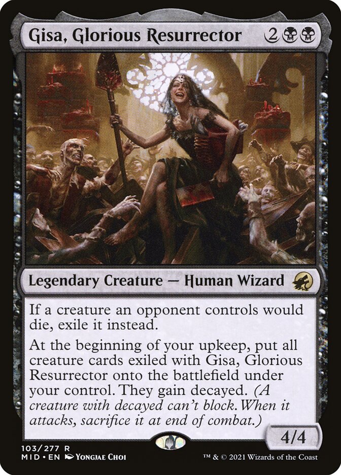 Gisa Glorious Resurrector 103 (Innistrad: Midnight Hunt)  - Foil | Good Games Adelaide SA