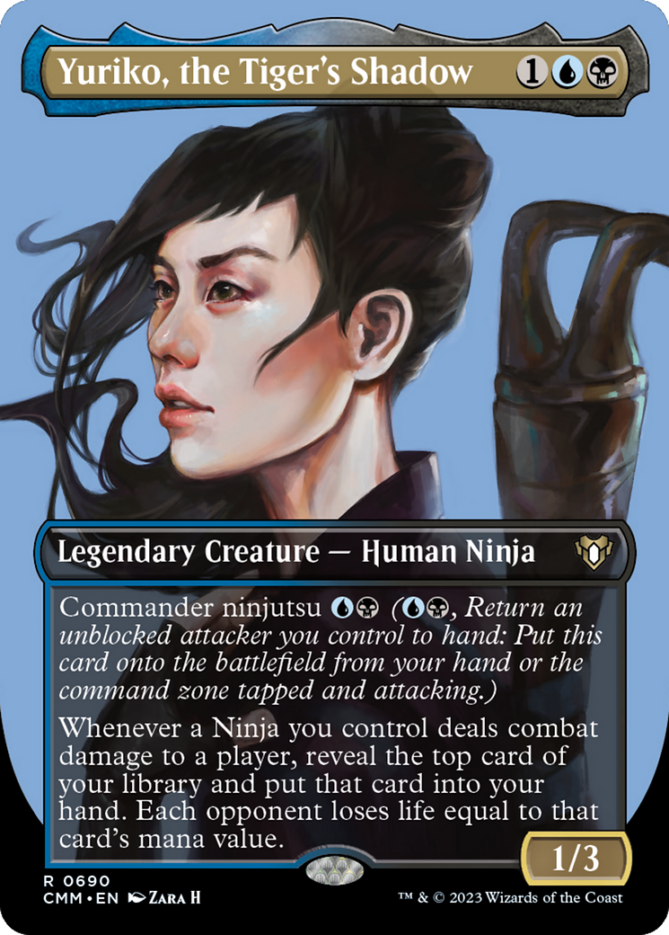 Yuriko, the Tiger's Shadow (Borderless Profile) [Commander Masters] | Good Games Adelaide SA