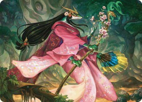 Sakiko, Mother of Summer Art Card [Commander Masters Art Series] | Good Games Adelaide SA