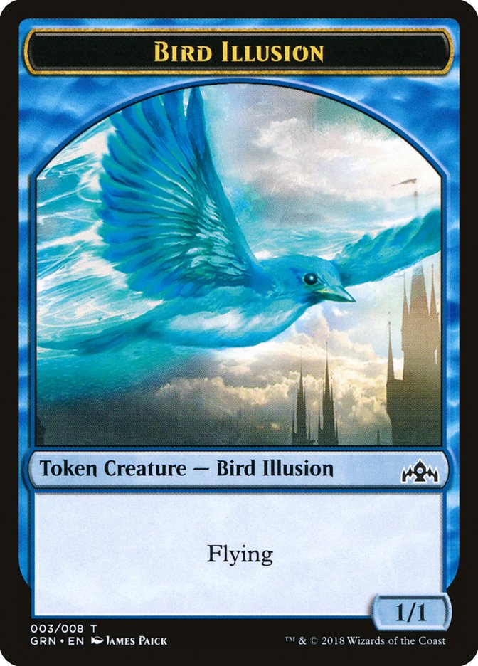 Bird Illusion Token [Guilds of Ravnica Tokens] | Good Games Adelaide SA