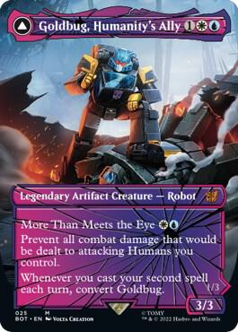 Goldbug Humanitys Ally Shattered Glass 25 (Universes Beyond: Transformers)  | Good Games Adelaide SA
