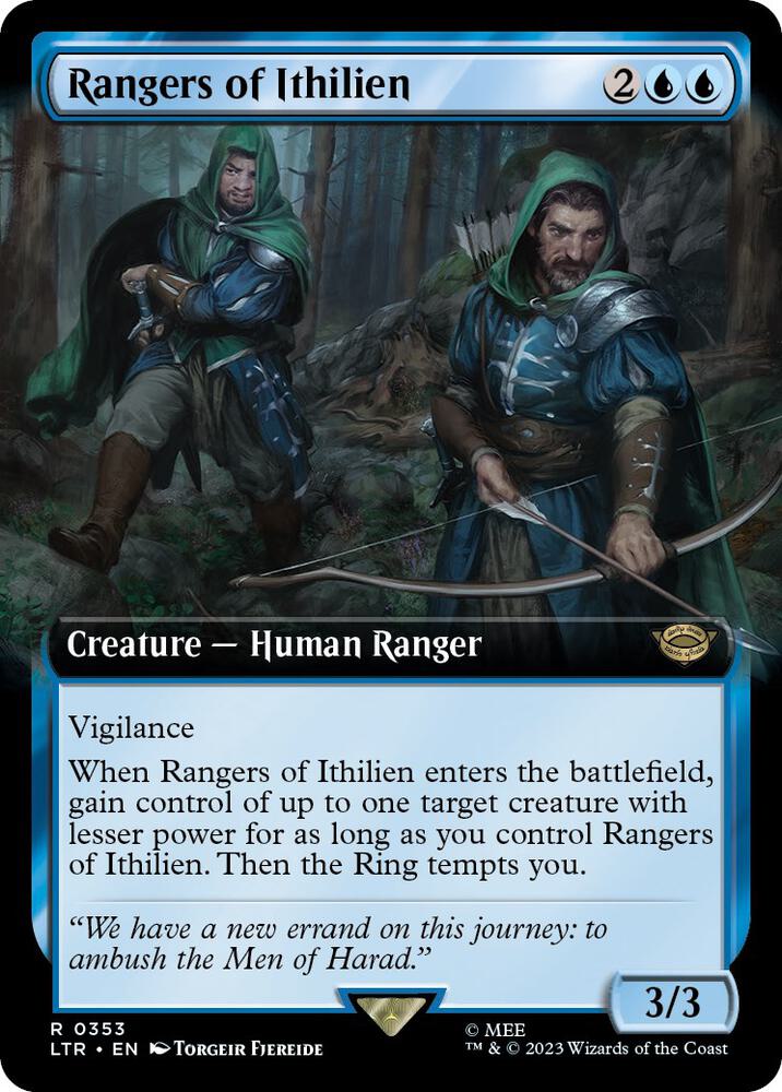 Rangers of Ithilien 353 (Universes Beyond: The Lord of the Rings: Tales of Middle-earth)  - Extended Art | Good Games Adelaide SA