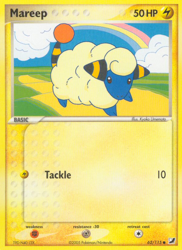 Mareep (62/115) [EX: Unseen Forces] | Good Games Adelaide SA