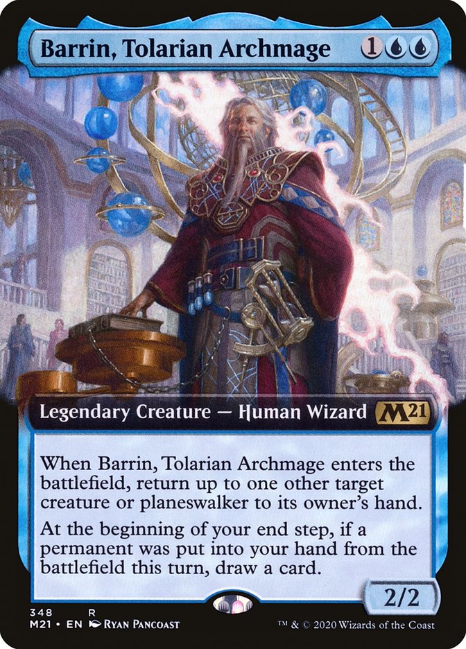 Barrin, Tolarian Archmage (Extended Art) [Core Set 2021] | Good Games Adelaide SA