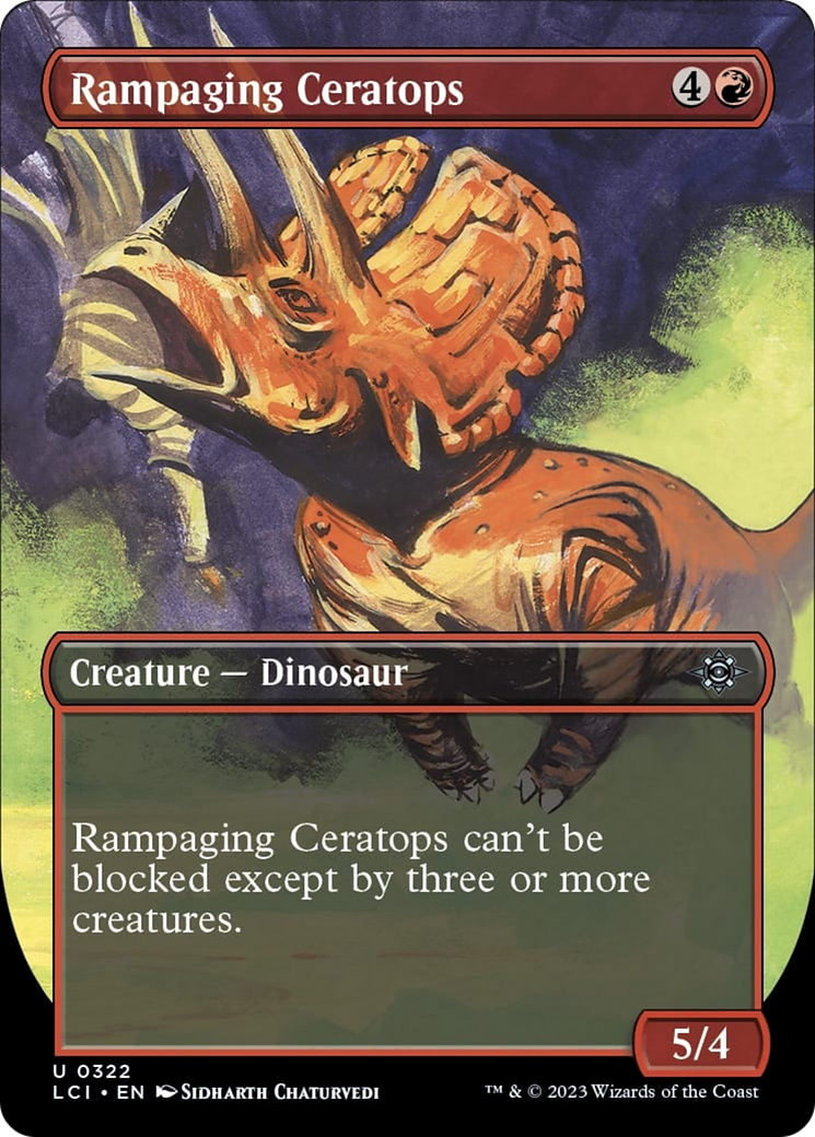 Rampaging Ceratops (Borderless) [The Lost Caverns of Ixalan] | Good Games Adelaide SA