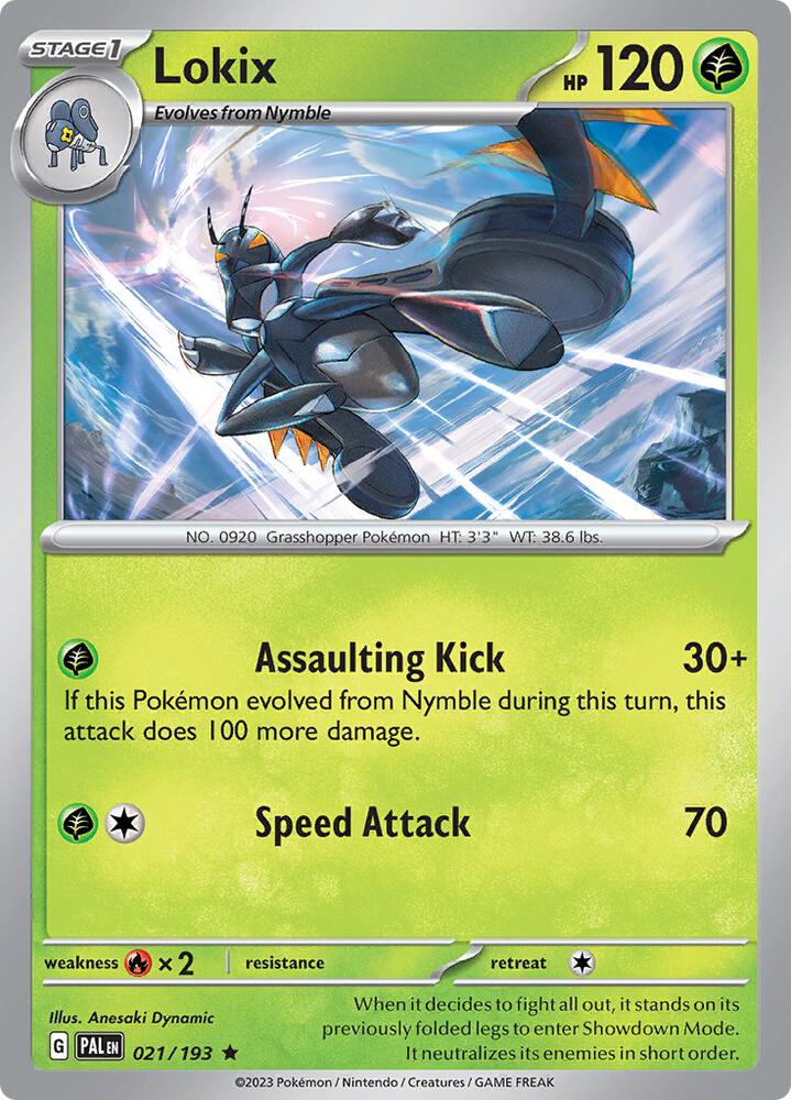 Lokix 021/193 (SV02: Paldea Evolved)  - Holofoil | Good Games Adelaide SA