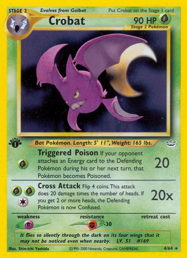 Crobat (4/64) [Neo Revelation 1st Edition] | Good Games Adelaide SA