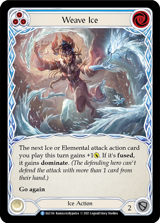 Weave Ice (Blue) [ELE156] (Tales of Aria)  1st Edition Normal | Good Games Adelaide SA