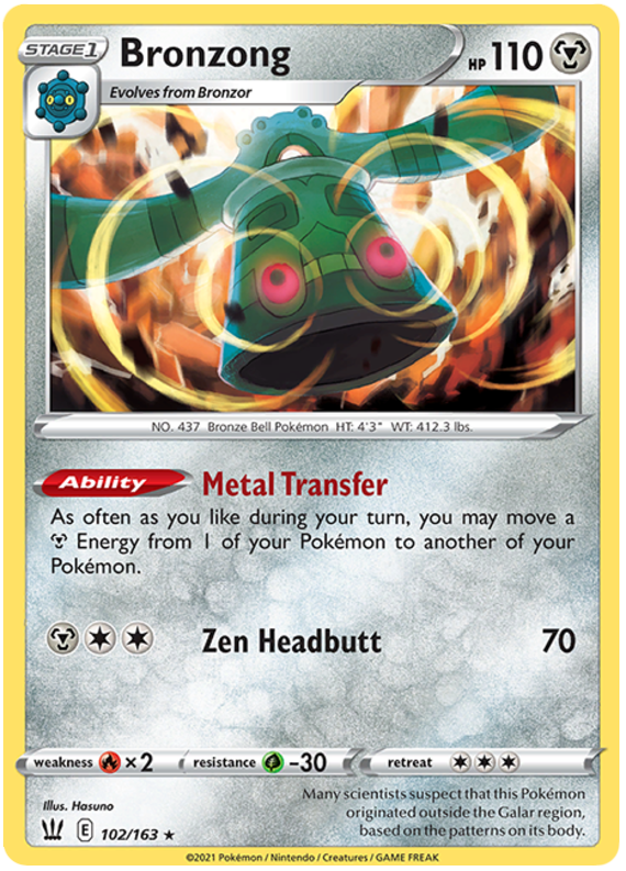 Bronzong (102/163) [Sword & Shield: Battle Styles] | Good Games Adelaide SA