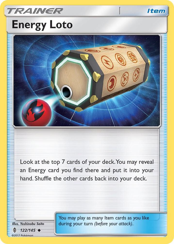 Energy Loto 122/145 (SM - Guardians Rising)  | Good Games Adelaide SA