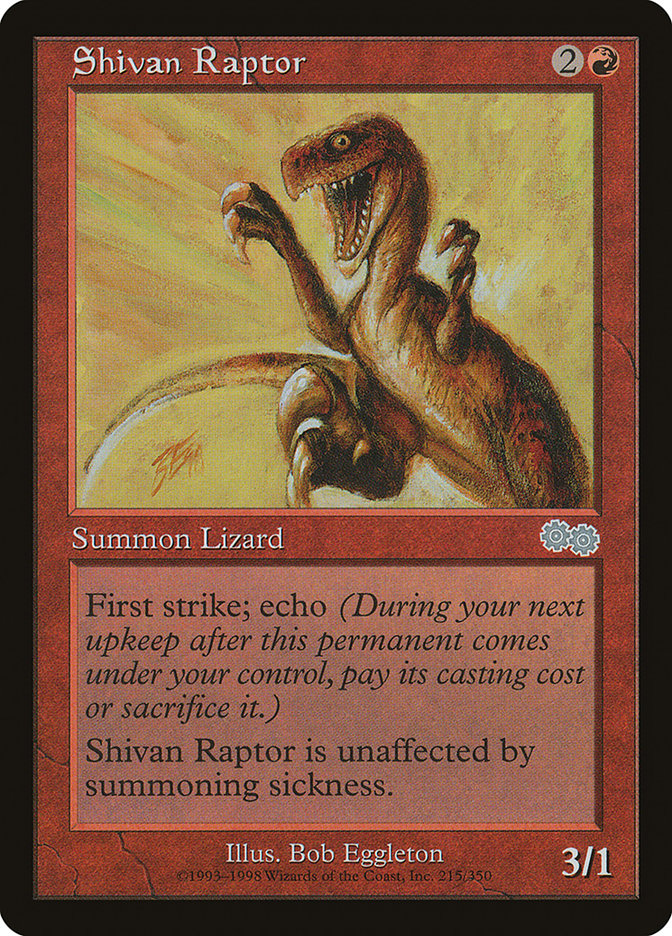 Shivan Raptor 215 (Urza's Saga)  | Good Games Adelaide SA
