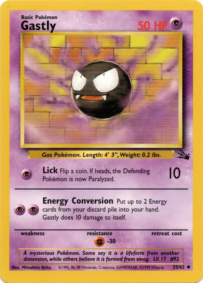 Gastly (33/62) [Fossil Unlimited] | Good Games Adelaide SA
