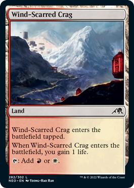 Wind-Scarred Crag 282 (Kamigawa: Neon Dynasty)  - Foil | Good Games Adelaide SA