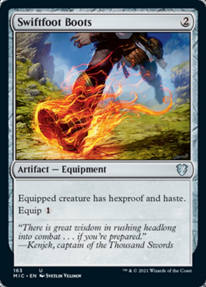 Swiftfoot Boots [Innistrad: Midnight Hunt Commander] | Good Games Adelaide SA