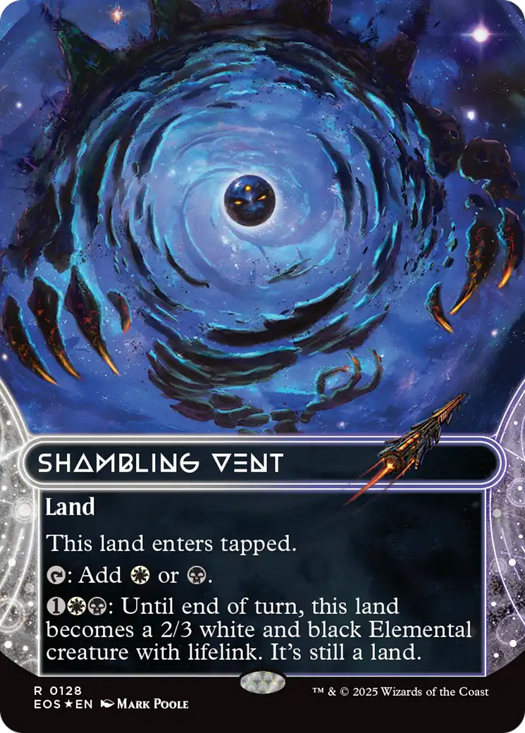 Shambling Vent (0128) (Borderless) (Galaxy Foil) [Edge of Eternities: Stellar Sights] | Good Games Adelaide SA