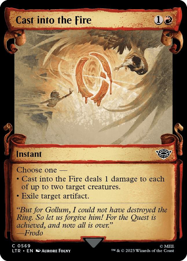 Cast into the Fire 569 (Universes Beyond: The Lord of the Rings: Tales of Middle-earth)  - Showcase Scrolls | Good Games Adelaide SA