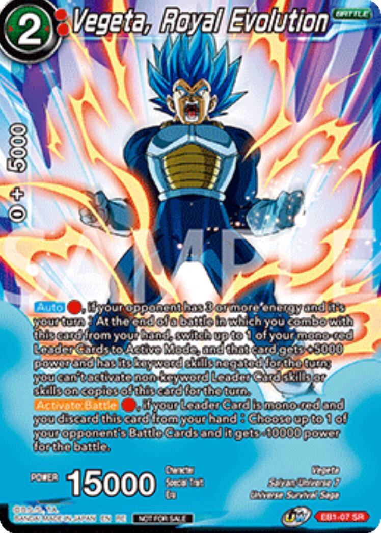 Vegeta, Royal Evolution (Deluxe Pack 2025 Vol.2) (EB1-07) [Promotion Cards] | Good Games Adelaide SA
