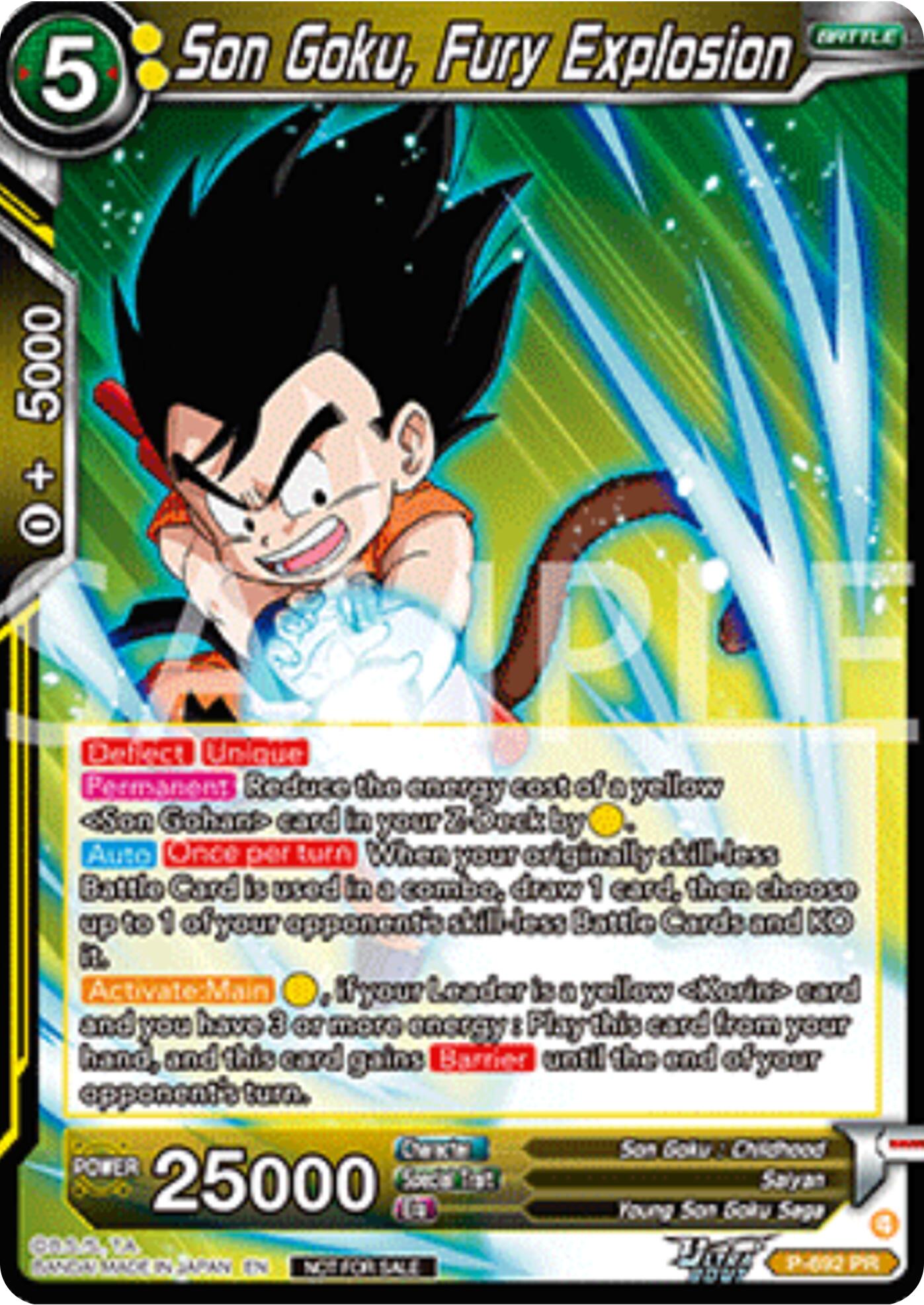 Son Goku, Fury Explosion (Deluxe Pack 2025 Vol.2) (P-692) [Promotion Cards] | Good Games Adelaide SA