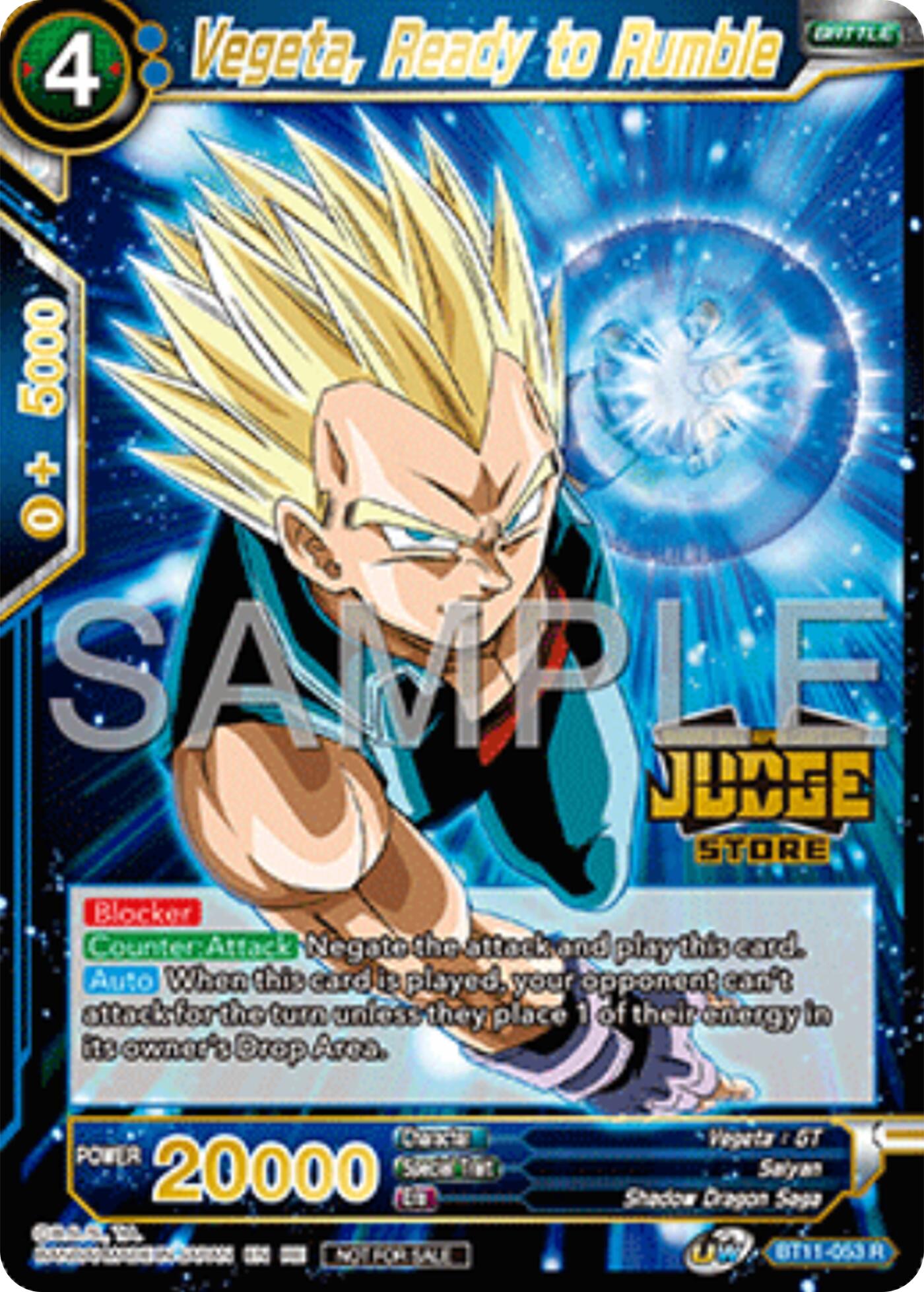 Vegeta, Ready to Rumble (Judge Pack Vol.17) (Store) (BT11-053) [Tournament Promotion Cards] | Good Games Adelaide SA