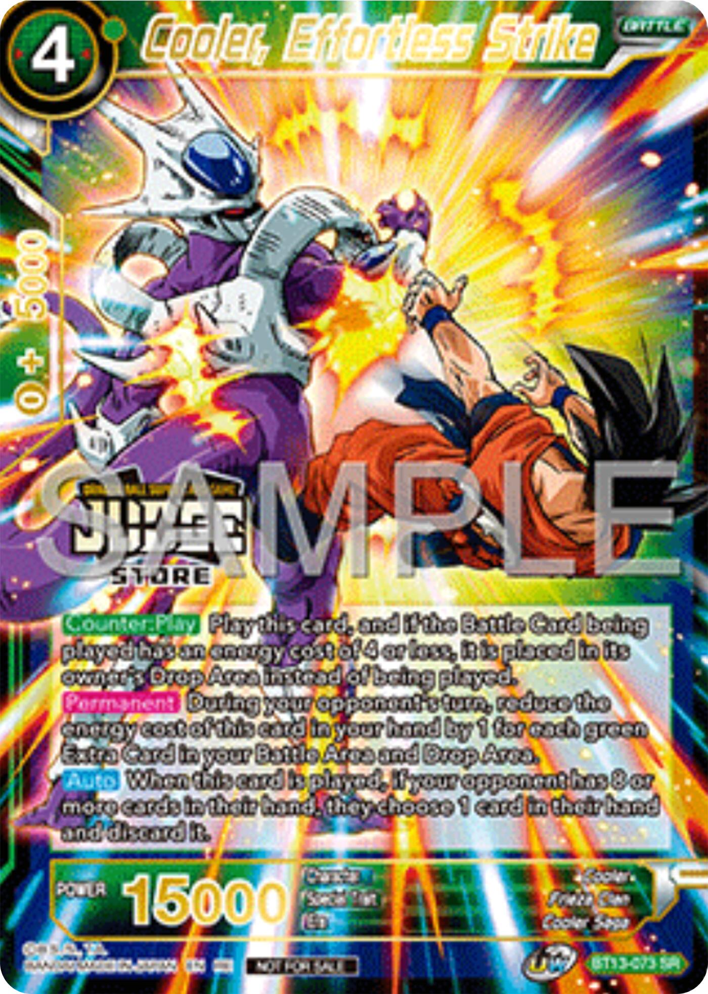 Cooler, Effortless Strike (Judge Pack Vol.17) (Store) (BT13-073) [Tournament Promotion Cards] | Good Games Adelaide SA