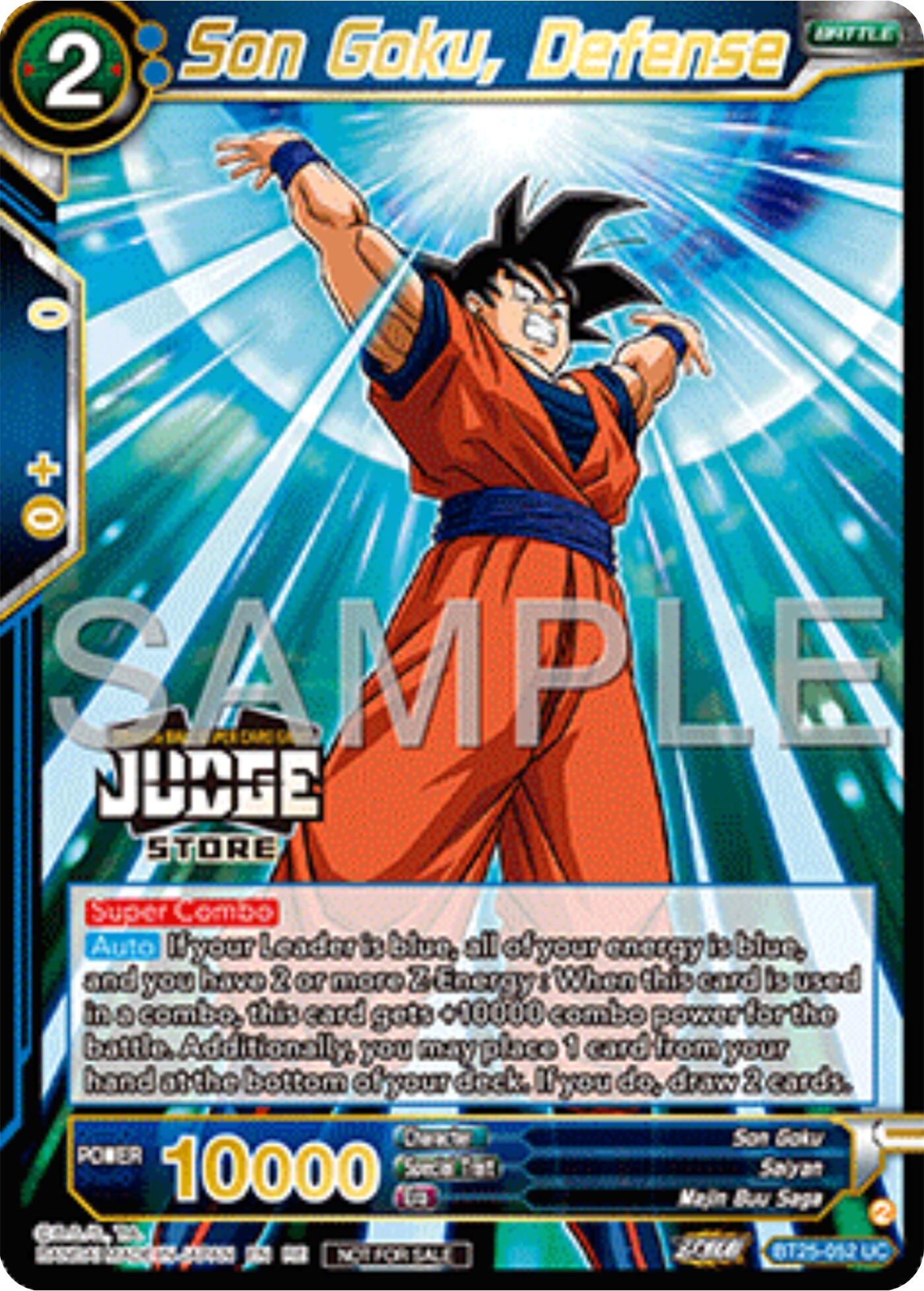 Son Goku, Defense (Judge Pack Vol.17) (Store) (BT25-052) [Tournament Promotion Cards] | Good Games Adelaide SA