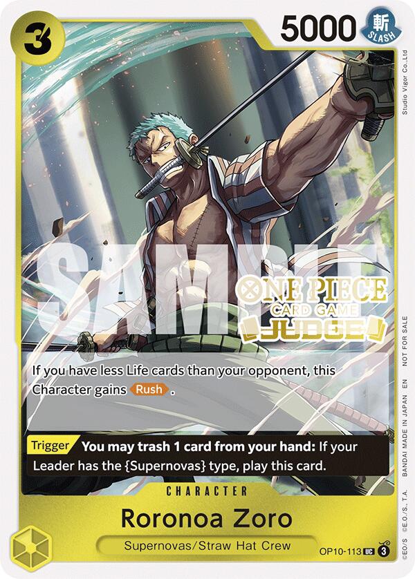 Roronoa Zoro (Judge Pack Vol. 6) [One Piece Promotion Cards] | Good Games Adelaide SA