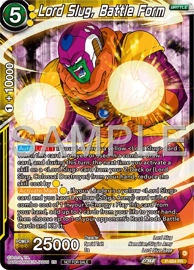 Lord Slug, Battle Form (Zenkai Series Tournament Pack Vol.12) (P-684) [Tournament Promotion Cards] | Good Games Adelaide SA