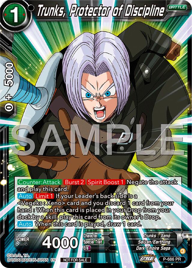Trunks, Protector of Discipline (Zenkai Series Tournament Pack Vol.12) (P-686) [Tournament Promotion Cards] | Good Games Adelaide SA