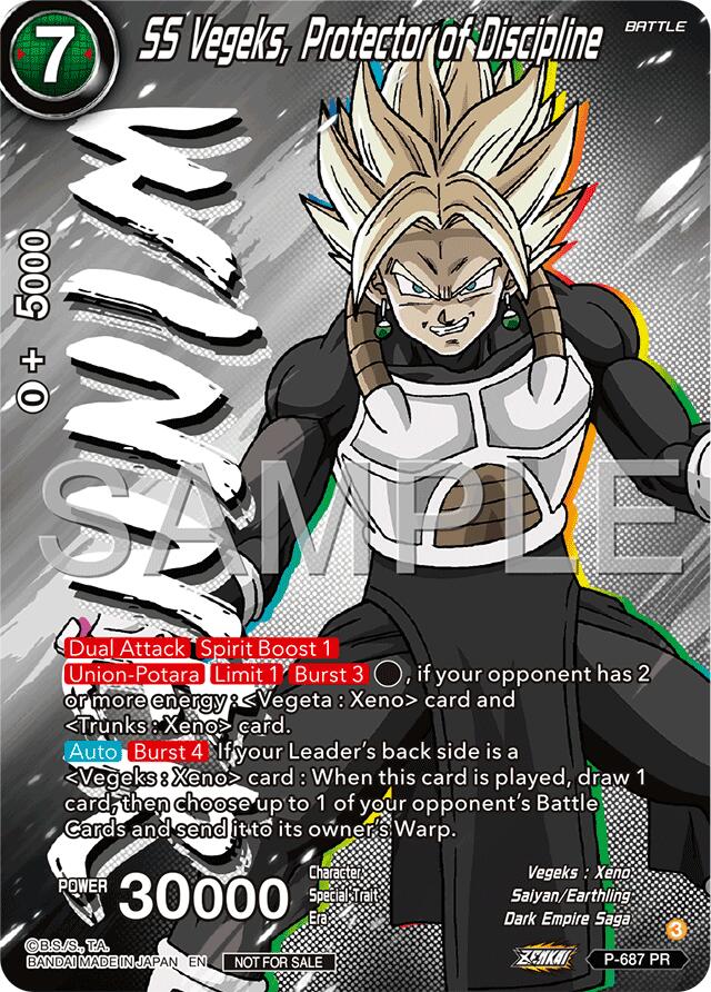 SS Vegeks, Protector of Discipline (Zenkai Series Tournament Pack Vol.12) (Winner) (P-687) [Tournament Promotion Cards] | Good Games Adelaide SA