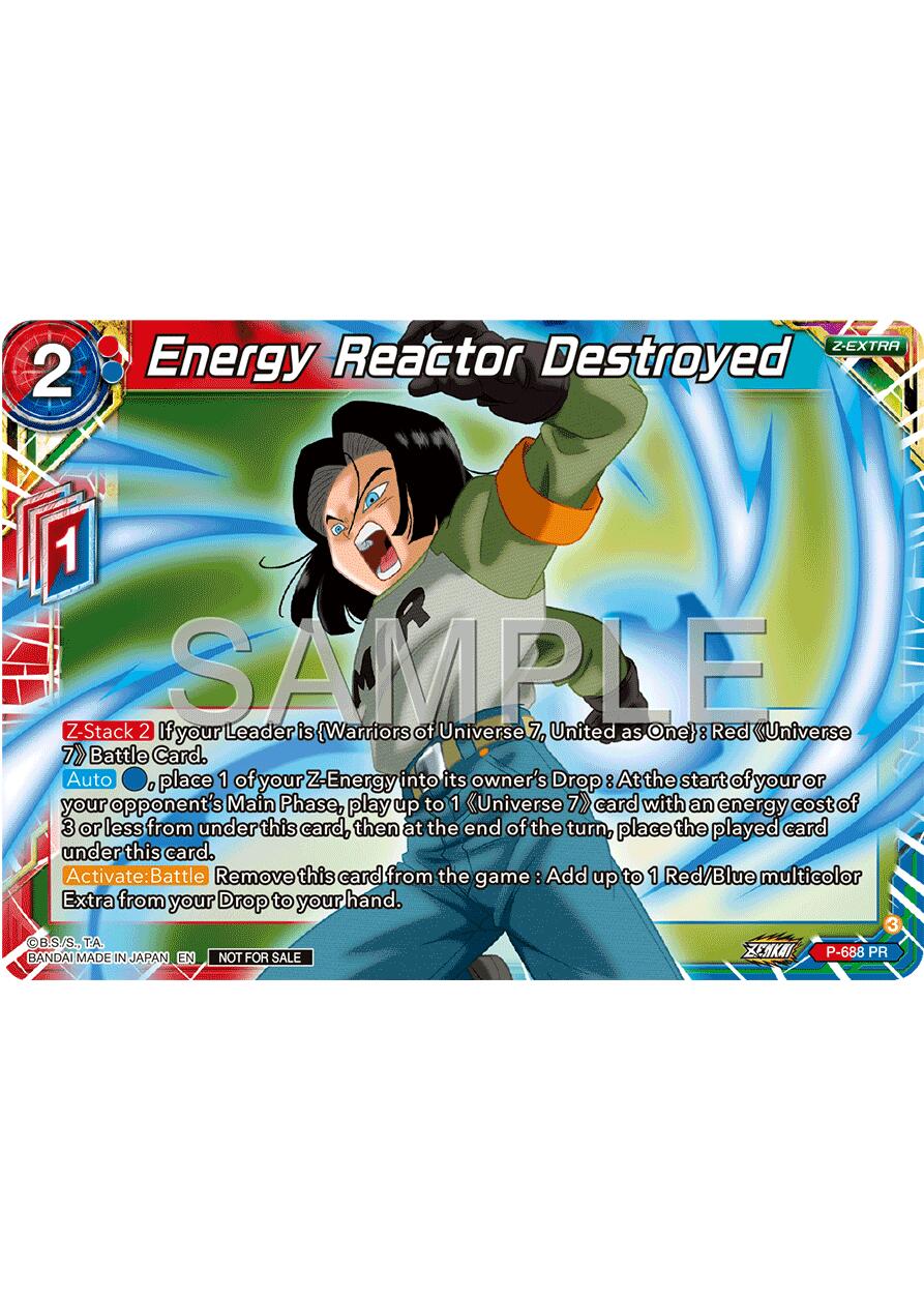 Energy Reactor Destroyed (Zenkai Series Tournament Pack Vol.12) (P-688) [Tournament Promotion Cards] | Good Games Adelaide SA