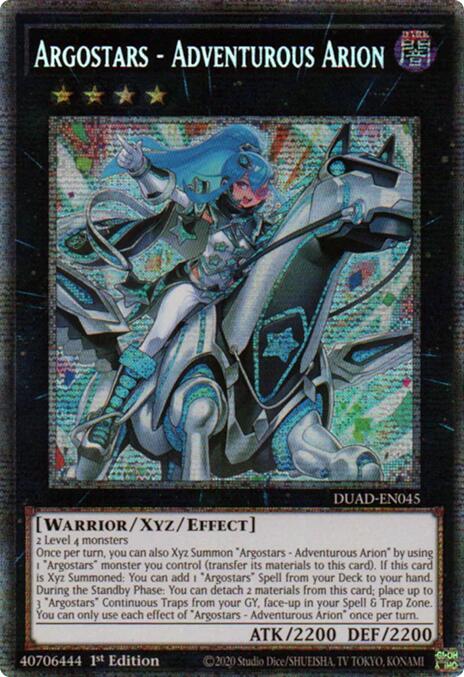 Argostars - Adventurous Arion (Starlight Rare) [DUAD-EN045] Starlight Rare | Good Games Adelaide SA