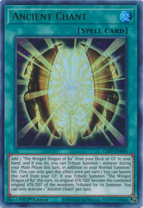 Ancient Chant [LED7-EN004] Ultra Rare | Good Games Adelaide SA