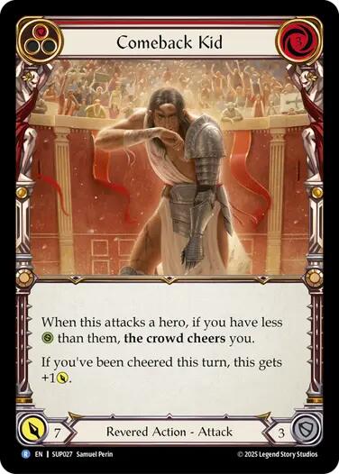 Comeback Kid (Red) [SUP027] (Super Slam)  Rainbow Foil | Good Games Adelaide SA