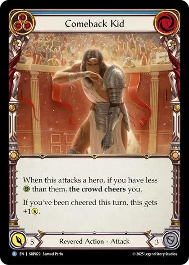 Comeback Kid (Blue) [SUP029] (Super Slam)  Rainbow Foil | Good Games Adelaide SA