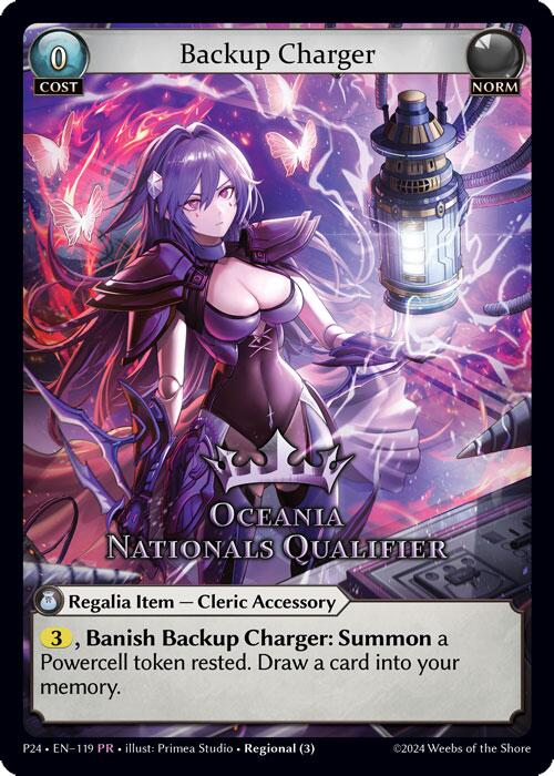 Backup Charger (Oceania Nationals Qualifier) (119) [Promotional Cards] | Good Games Adelaide SA