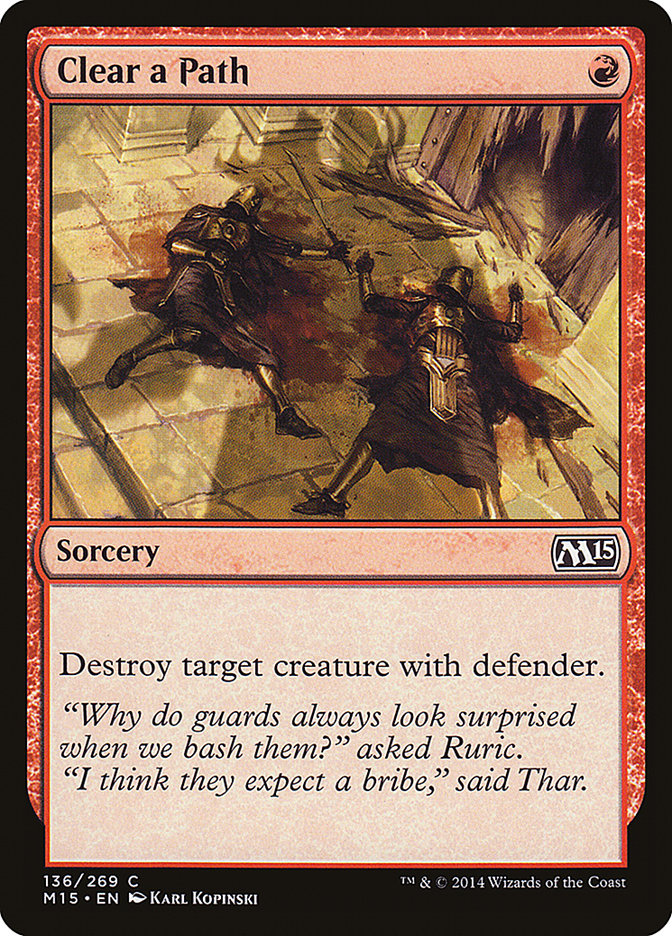 Clear a Path 136 (Magic 2015 (M15))  - Foil | Good Games Adelaide SA