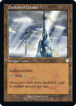 Darksteel Citadel Retro Frame 180 (Commander: The Brothers' War)  | Good Games Adelaide SA