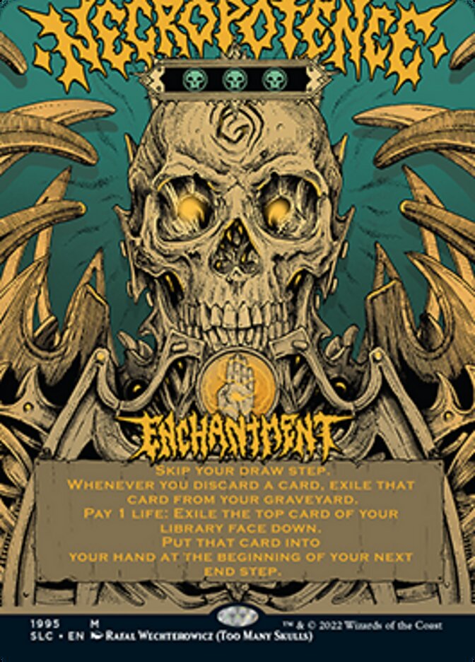 Necropotence (Borderless Alternate Art) [Secret Lair 30th Anniversary Countdown Kit] | Good Games Adelaide SA